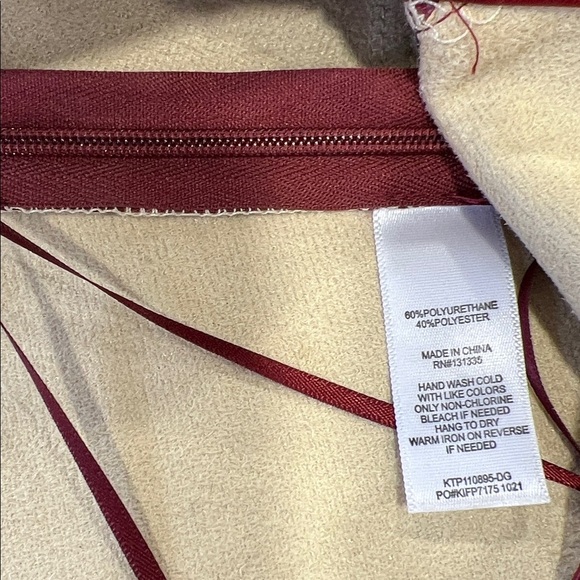 Lola Grace Women's XS Burgundy faux Leather Crop Top bralette - Picture 4 of 8